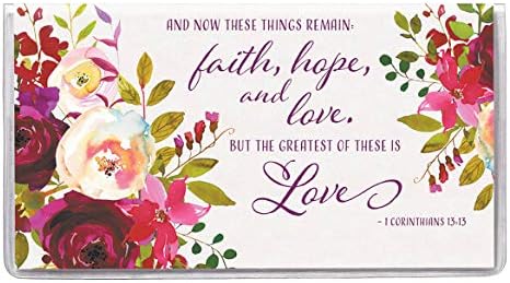 2 Yr. Planner Faith Hope Love Floral - Pocket Sized Calendar Ideal for Purses, Briefcases
