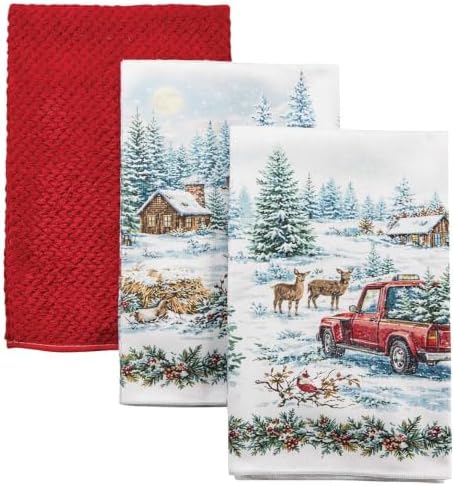 3-Pc. Nostalgic Holiday Kitchen Towel Set