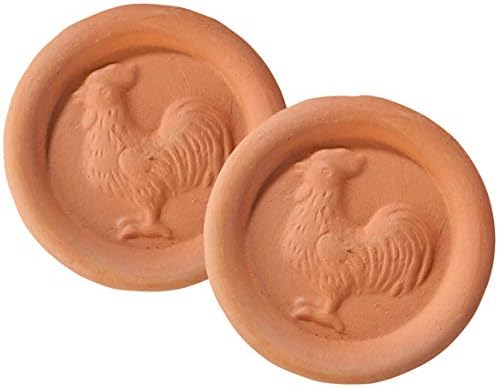 Brown Sugar Preserver, Reusable Terra Cotta Discs, Set of 2, Each 2 ¼" Diameter