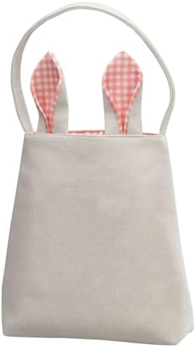 Bunny Bag with Orange Gingham, Easter