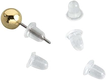 Clear Bullet Earring Backs, Jewelry Helpers