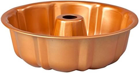 Copper 10" Fluted Cake Pan