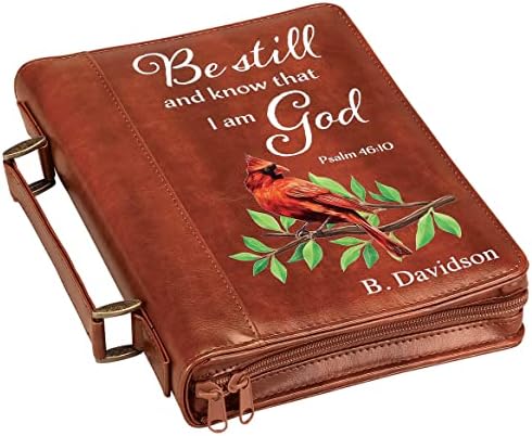 Custom Cardinal Brown Bible Case