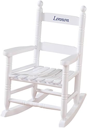 Custom Child s White Rocking Chair - Solid Hardwood