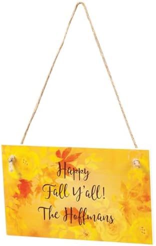 Custom Fall Leaves Goose Sign