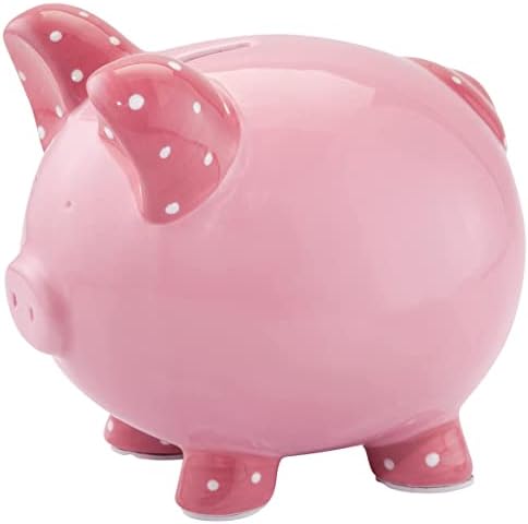 Custom Kid's Font Piggy Bank, Pink