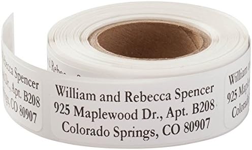 Custom Large Print Address Labels - Set of 200 - White
