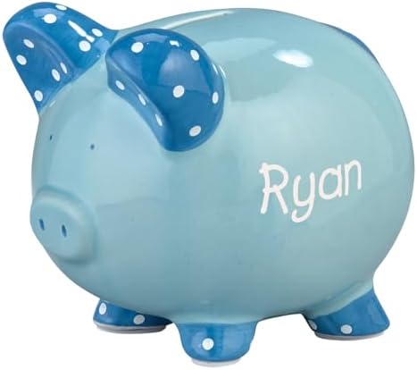 Custom Piggy Bank, Blue