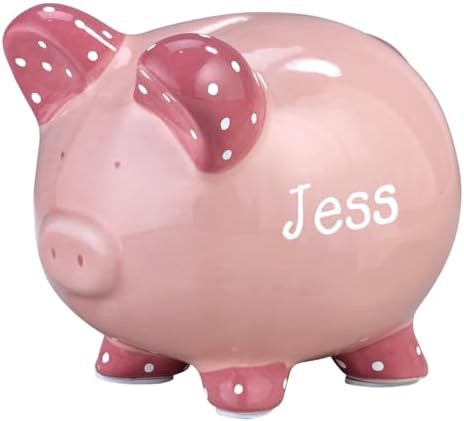Custom Piggy Bank, Pink