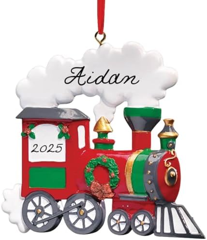 Custom Resin Train Ornament