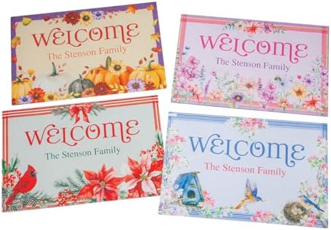 Custom Seasonal Welcome Doormat Collection