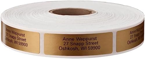 Custom Self-Stick Address Labels, Classic Gold