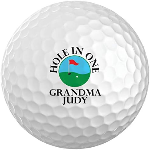 Custom White Golf Balls Set of 6 - Gifts for Birthdays, Stocking, Hole In One