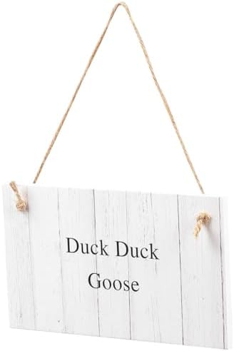 Custom Wood Grain Goose Sign