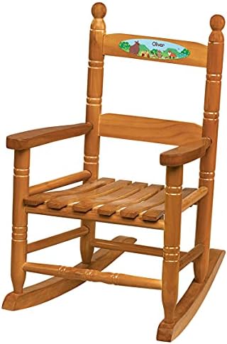 Custom Woodland Animals Children's Rocking Chair
