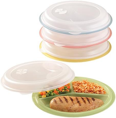 Divided Plates And Food Storage Containers - Set Of 4