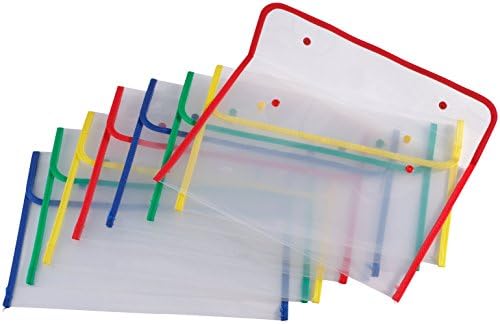 Fabric Edged Envelopes Set of 8 - Modern Style - Legal Size - Red