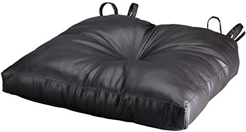 Faux Leather Chair Pad - Dark Chocolate
