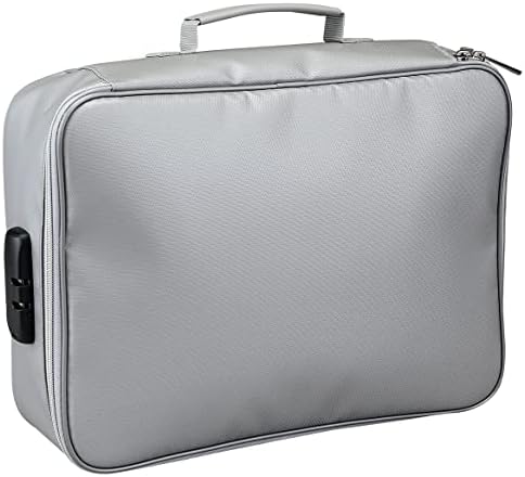 Fireproof Locking Organizer Storage Case, Resist Temperatures up to 1200