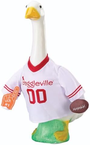 Football Jersey Large Goose Outfit, White/Red