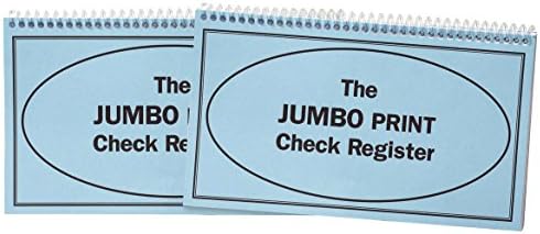 Giant Print Check Register, Set of 2
