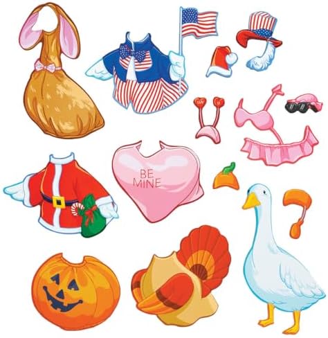 Goose Dress-Up Magnets