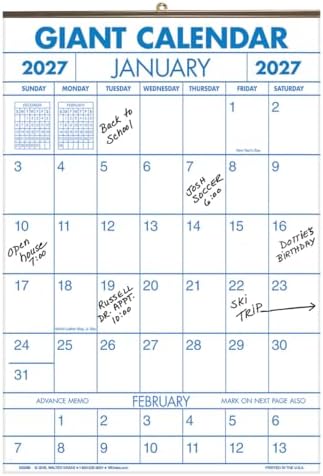 Holiday Peak 1 Year Giant Calendar, Standard/Multi Year Calendars