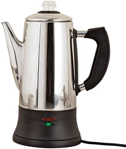 Home Marketplace 12-Cup Electric Coffee Percolator - Stainless Steel