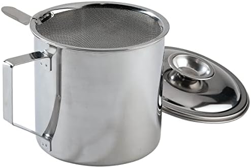 Oil Strainer, Bacon Grease Storage Pot, Aluminum