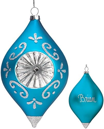 Personalized Birthstone Reflector Ornament - December
