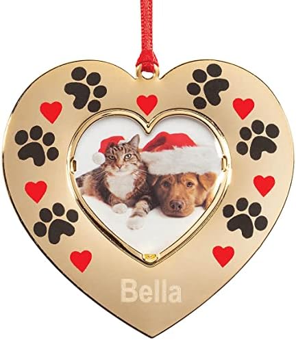 Personalized Goldtone Pet Frame Ornament