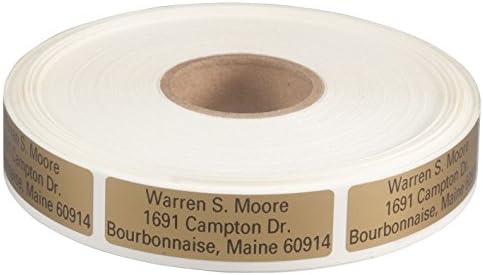 Personalized Large Print Self-Stick Address Labels 1000 - Gold