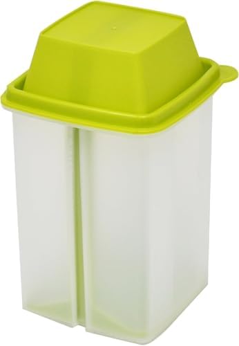 Pickle Container with Strainer - BPA Free Jalapeno Container for Mess-Free Storage of Condiment Food - Pickle Holder with Easy to Open Lid Design (Green)