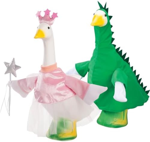 Princess & Dinosaur Goose Outfit Bundle - Includes Princess
