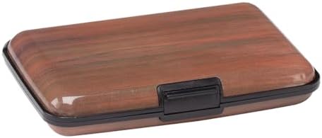 Printed Rfid Aluminum Card Case, Woodgrain