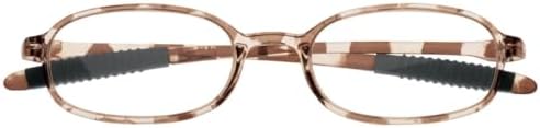 Readers with Flexible Bows & Ear Grippers - Tortoise
