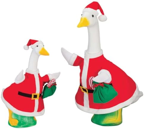 Santa Goose Outfit Bundle - Includes One Large Santa and One