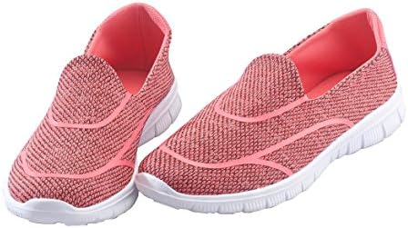 Silver Steps Feather Lite Walking Shoe, Slip-On Women's Sneaker, Coral, Size 7