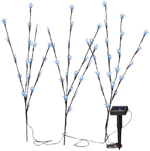 Solar Star Stakes, Set of 3, Blue