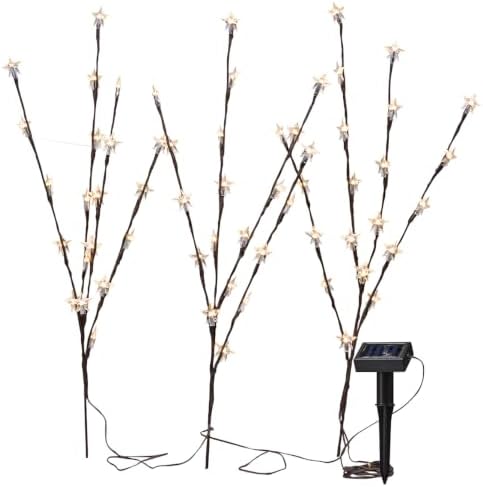Solar Star Stakes, Set of 3, White
