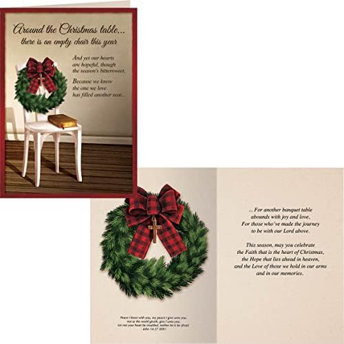 The Empty Chair Christmas Card Set of 20