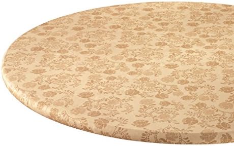 The Kathleen Vinyl Elasticized Table Cover Tan