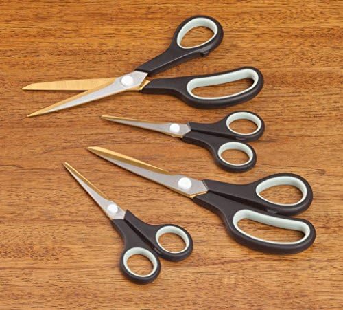 Titanium Black Scissors, Set of 4