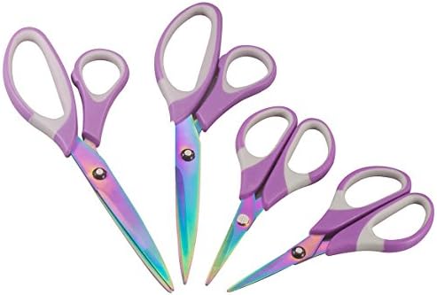 Titanium Purple Scissors Set of 4