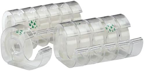 Transparent Tape Rolls On Dispenser