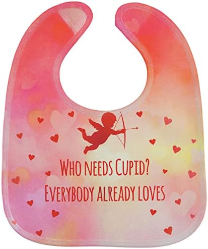 Valentine's Day Baby Bib, Polyester, Hook and Loop