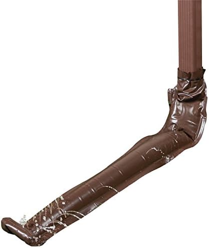 Vinyl Downspout Gutter/Drain Extension, 46 -Long, Brown