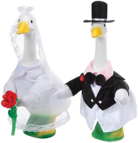 Wedding Couple Goose Outfit Bundle - Includes Groom & Bride