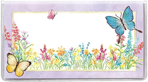 Wildflower 2 Year Planner, Additonal Space for Notes, Plastic Cover, Wildflower Design - Measures 6 3/4" Long x3 5/8" Wide