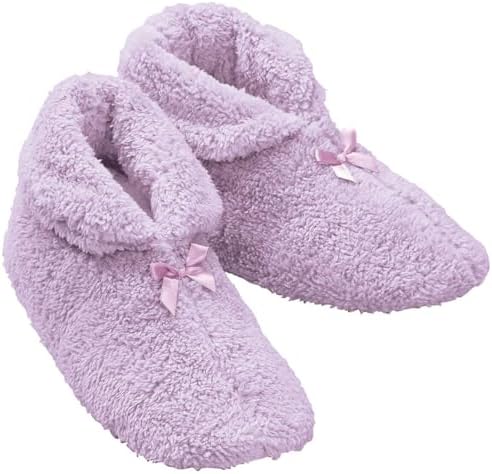 Womens Chenille Slippers, Foam Cushioned Footbed, Non Slip Sole, Womens Fashion - Size Medium, Lavender